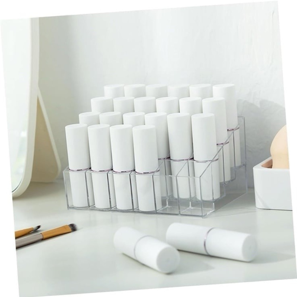 New Stylish Acrylic Shell Storage Boxes 24-Cell Makeup Organizers Space-Saving D